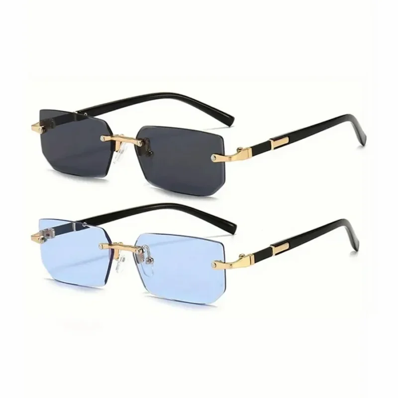 rimless sunglasses