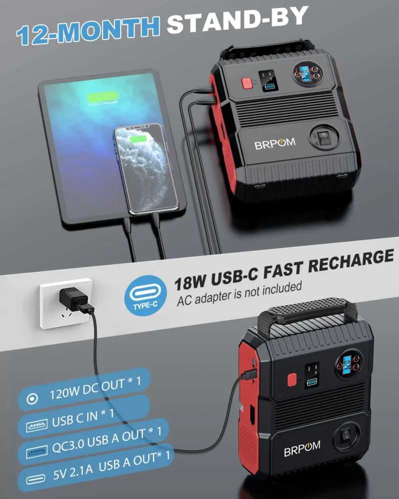 electric car battery jump starter