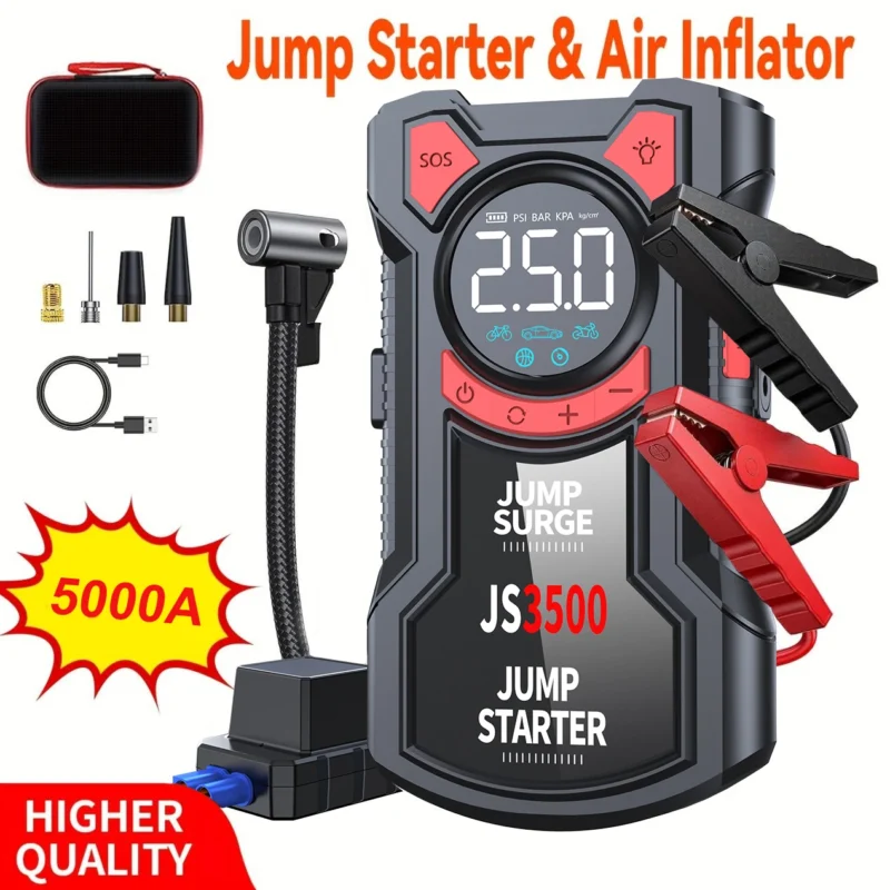 car jump starter and air compressor