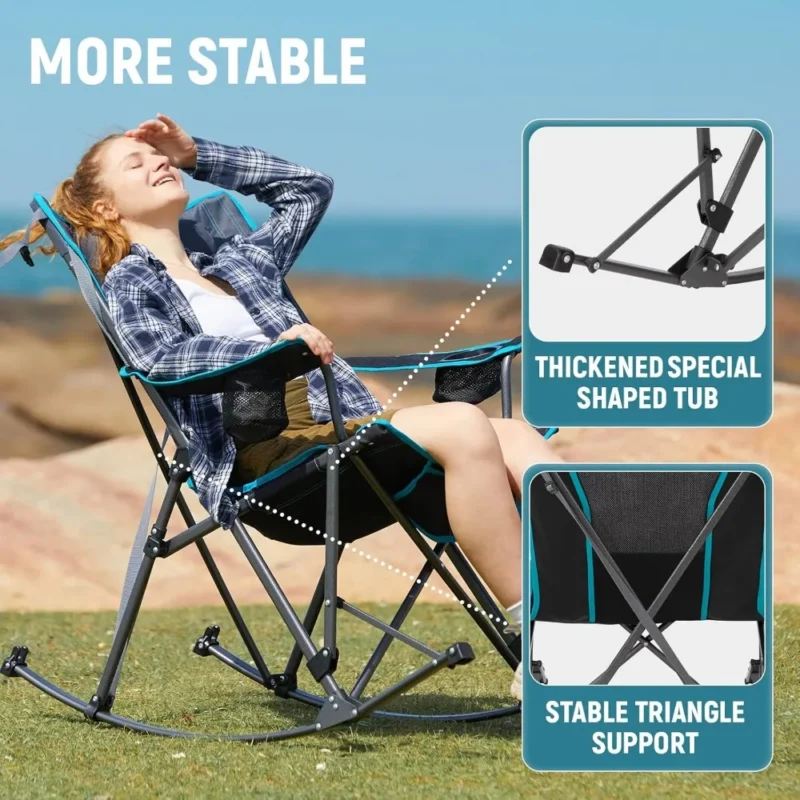 folding rocking chair for camping