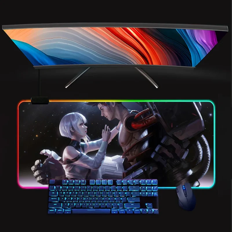 cyberpunk mouse pad