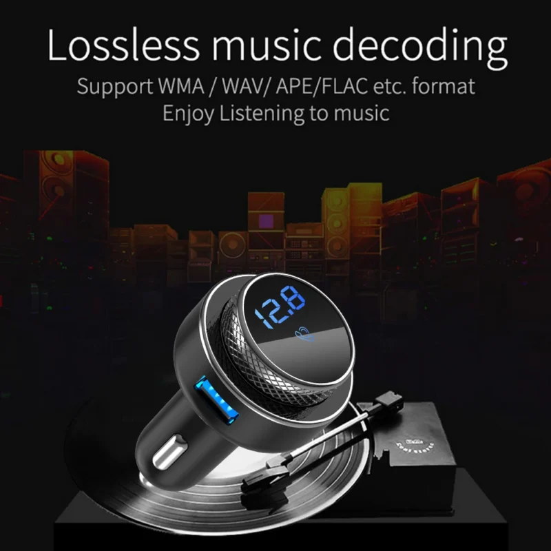 auto fm transmitter bluetooth