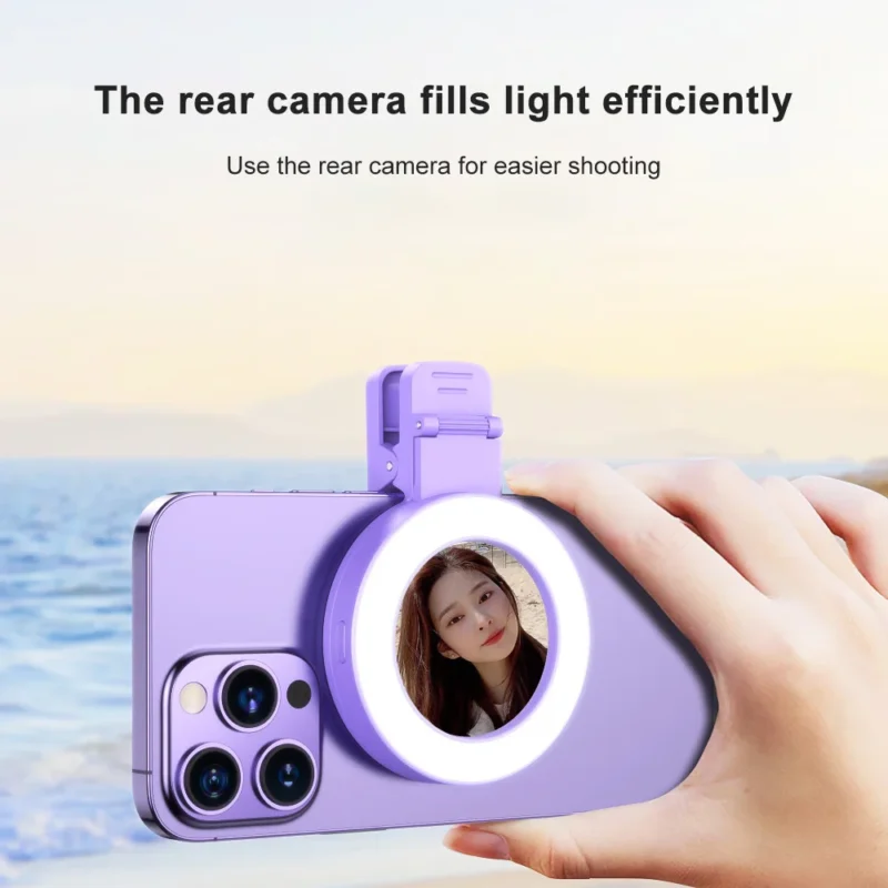 ring light and mirror