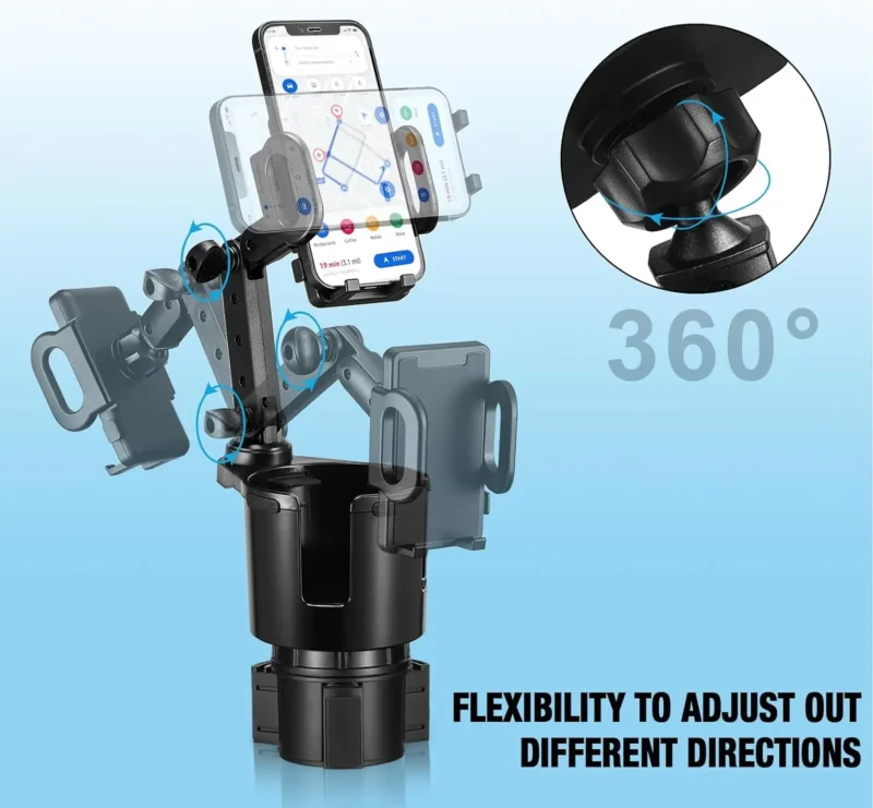 cell phone holder for car cup holder