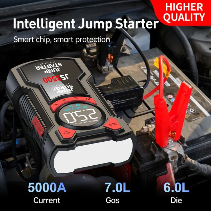 car jump starter and air compressor