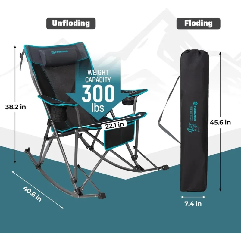 folding rocking chair for camping