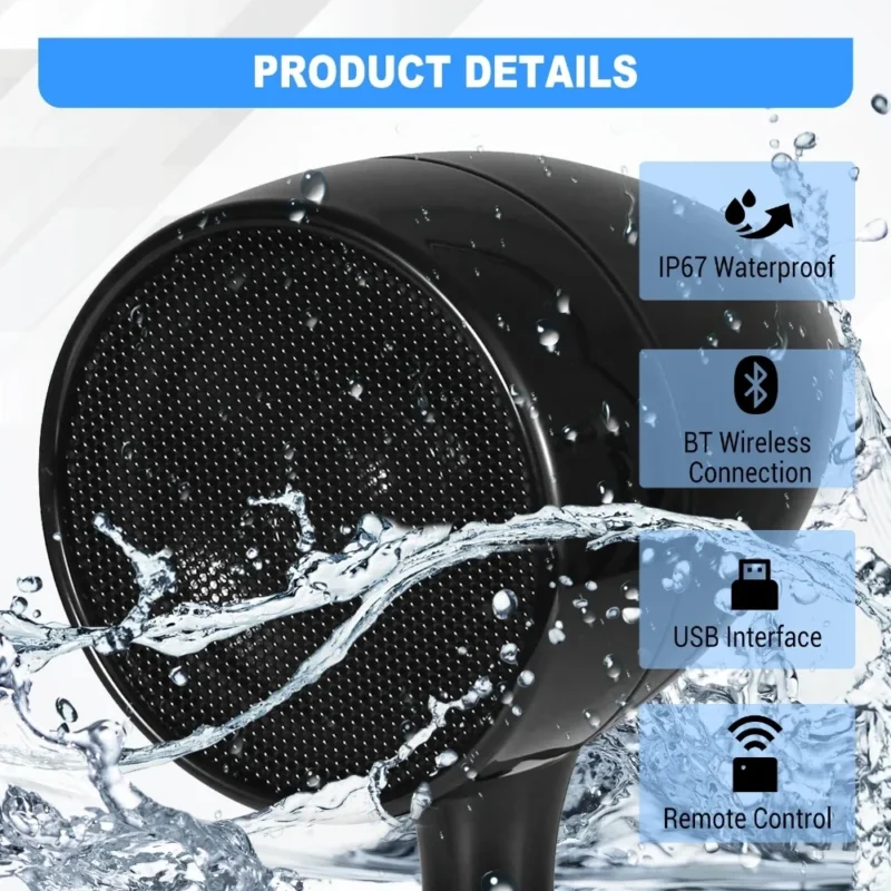 bluetooth speakers for motorcycle