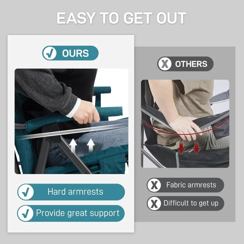 folding rocker camp chair