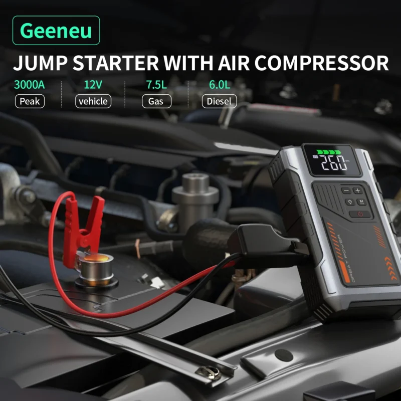 portable car jump starter air compressor
