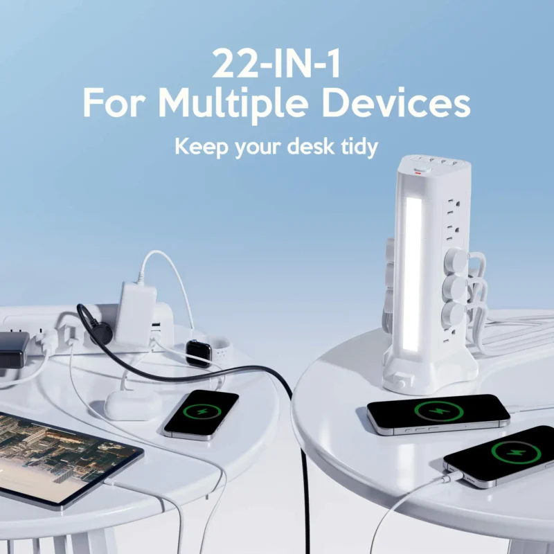 surge protector strip with long cord