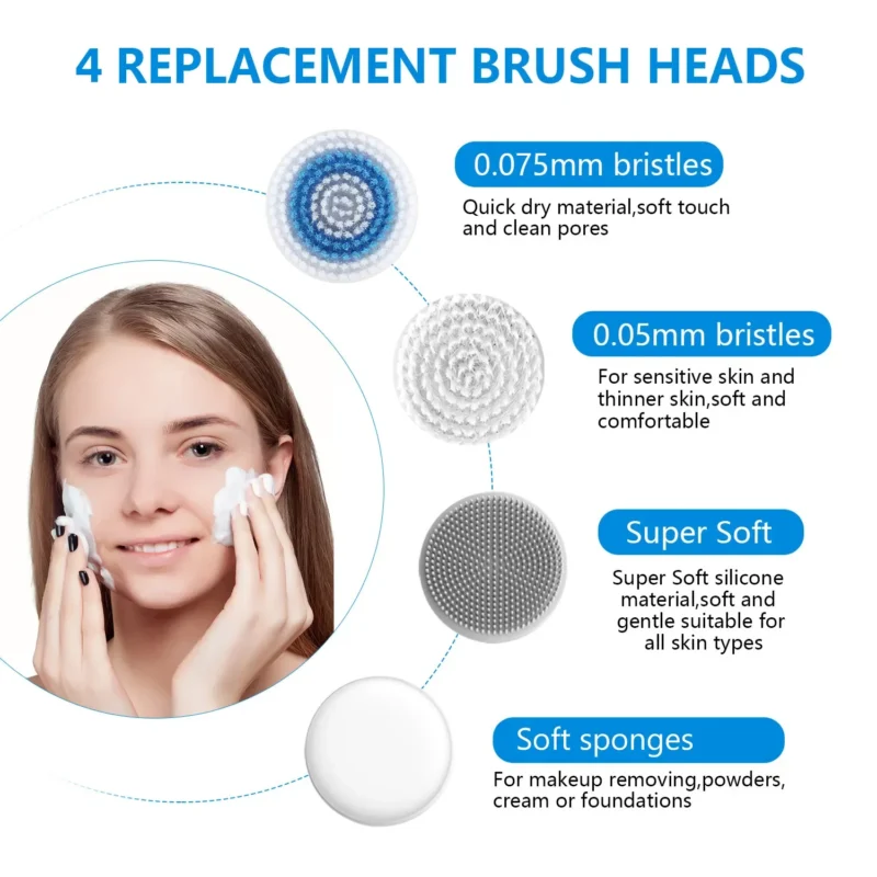 facial cleansing brush silicone