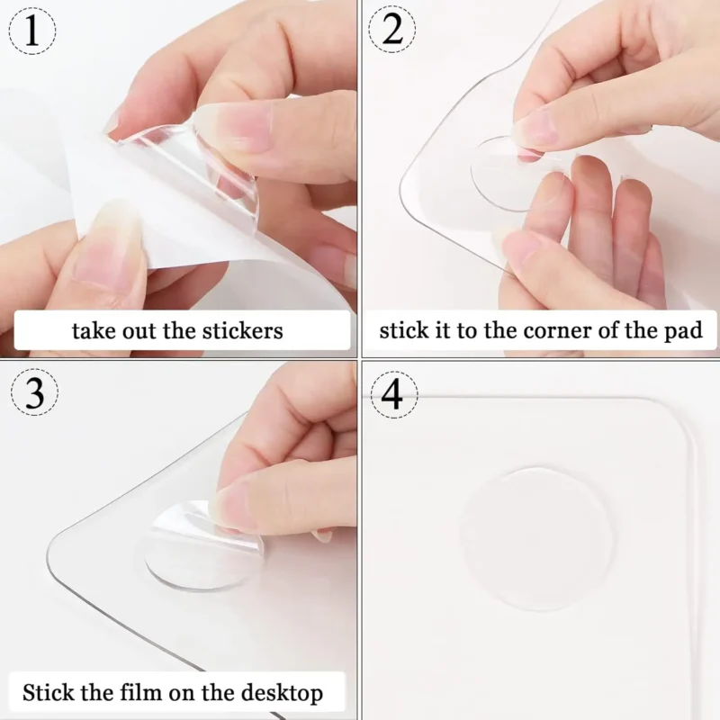clear desk mat