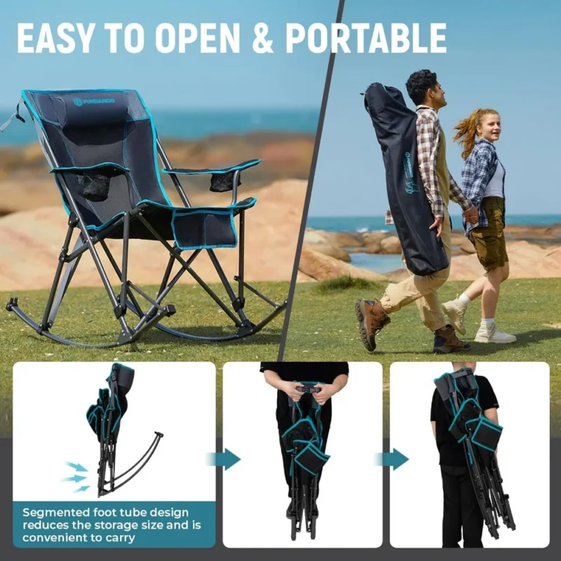 folding rocking chair for camping