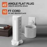 surge protector strip with long cord