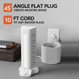 surge protector strip with long cord