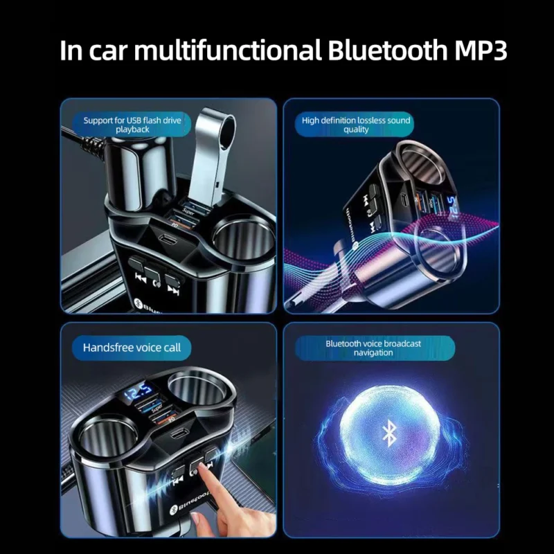 fm transmitter with bluetooth for car