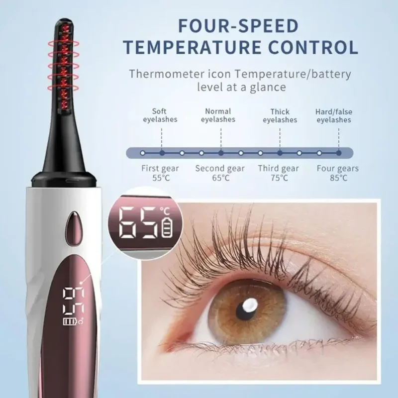 heated curler eyelash
