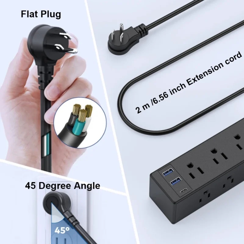 desk mounted power strip