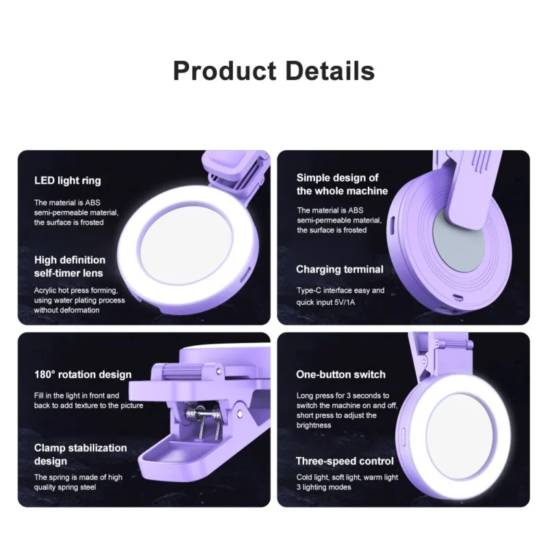 ring light and mirror