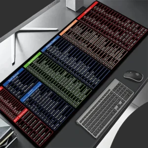 excel cheat sheet desk mat