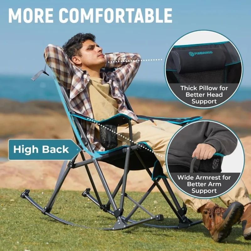 folding rocking chair for camping