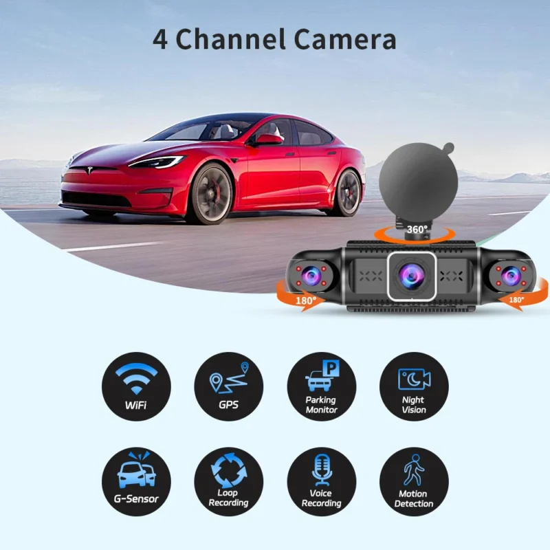360 dash cam car