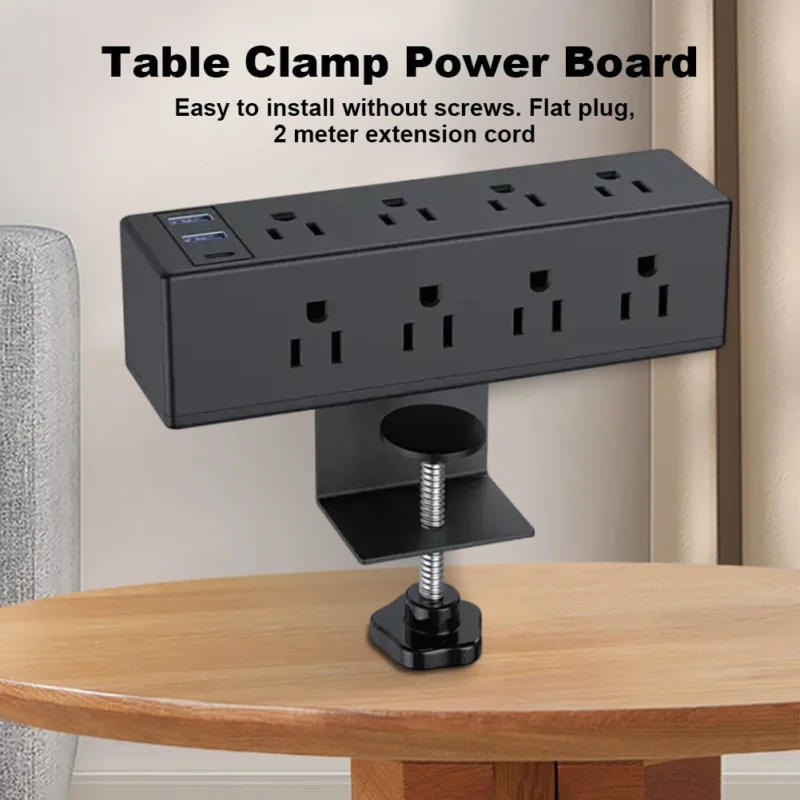 desk mounted power strip