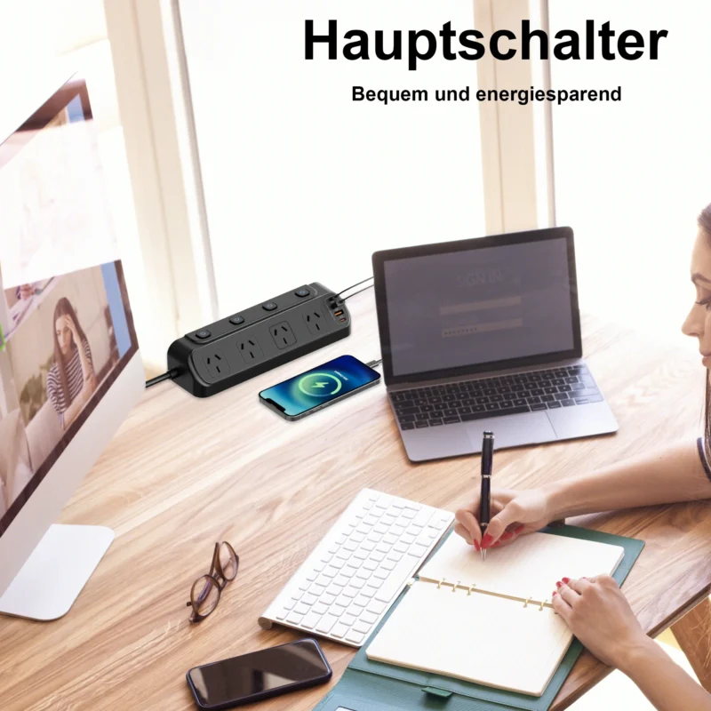 desk mountable power strip