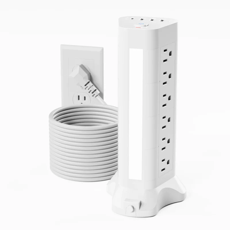 surge protector strip with long cord