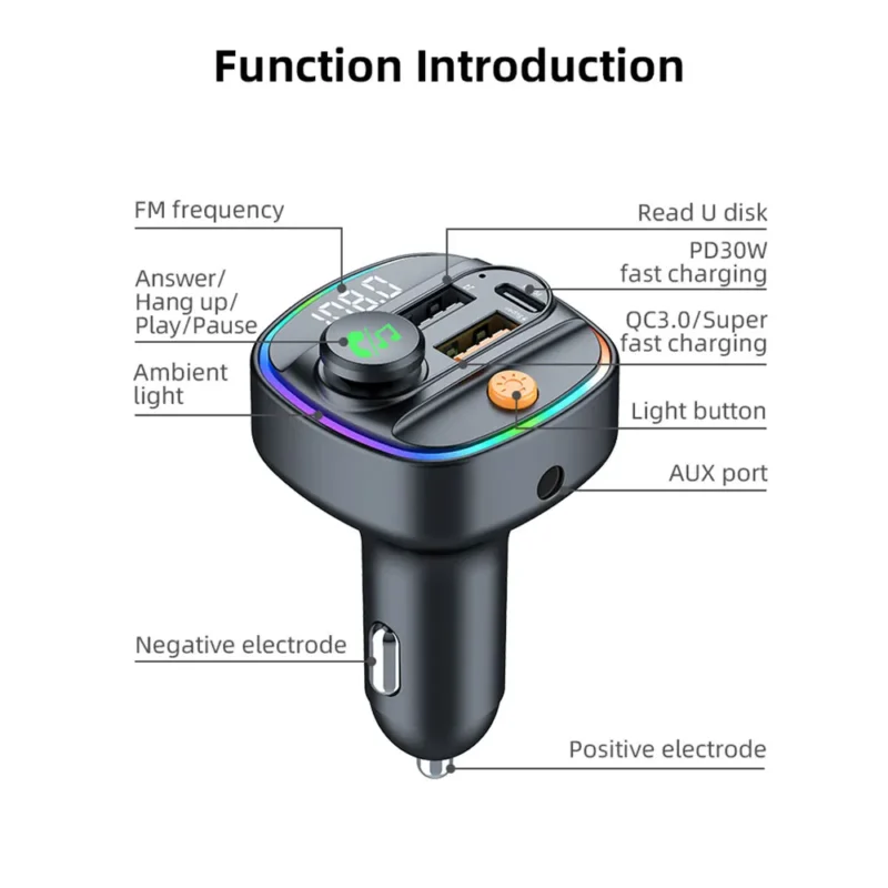 bluetooth wireless fm transmitter