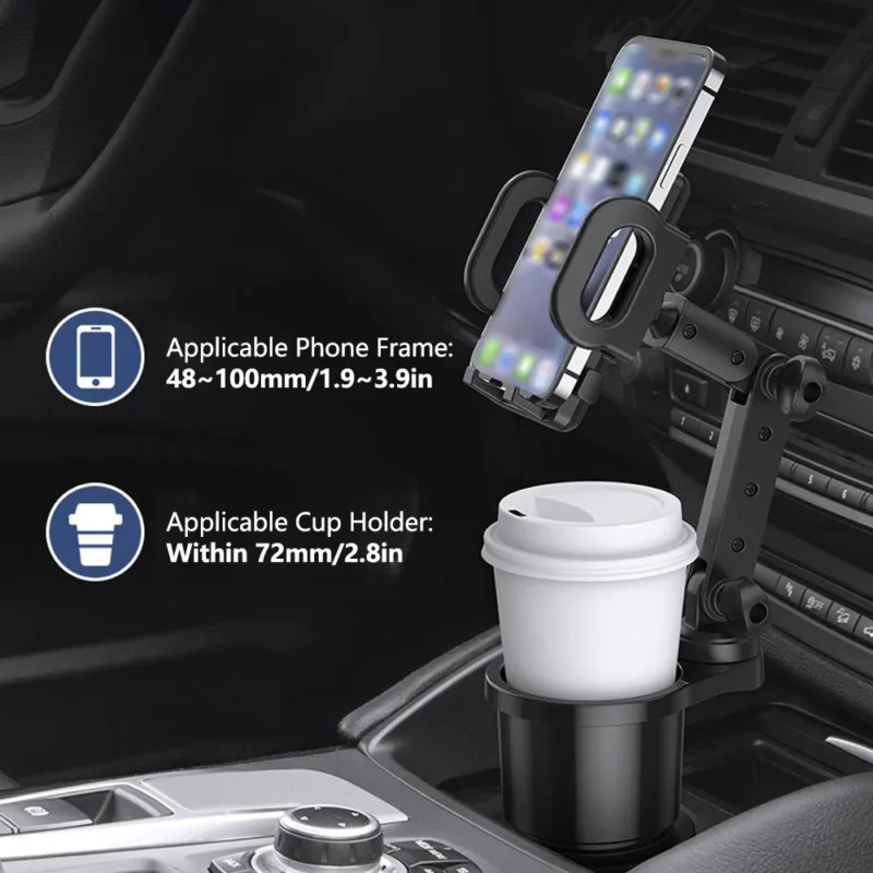 cell phone holder for car cup holder
