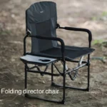 folding camp chair with table
