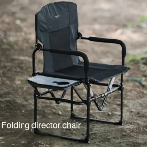 folding camp chair with table