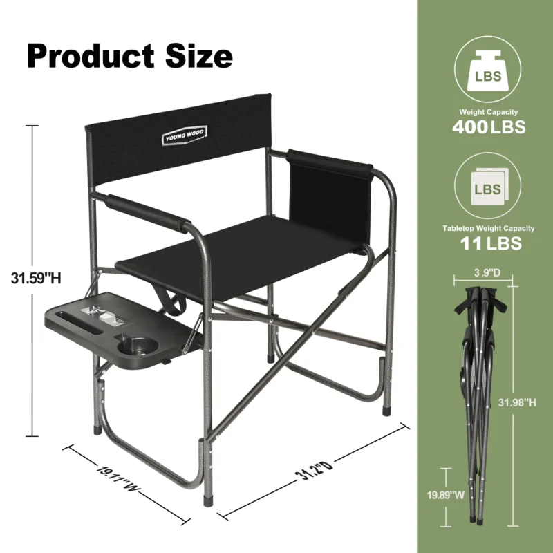 director folding camping chair