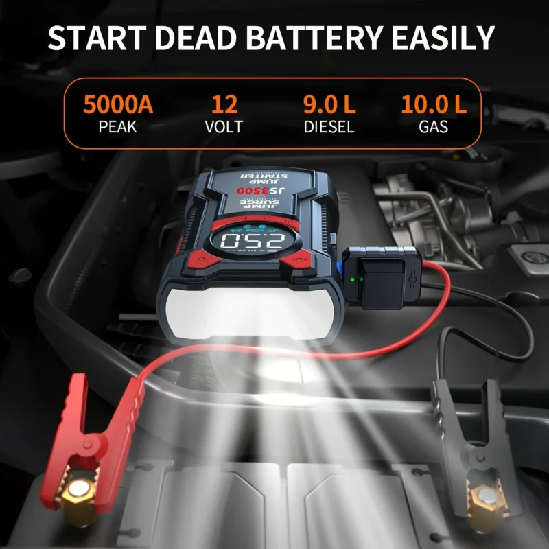car jump starter and air compressor