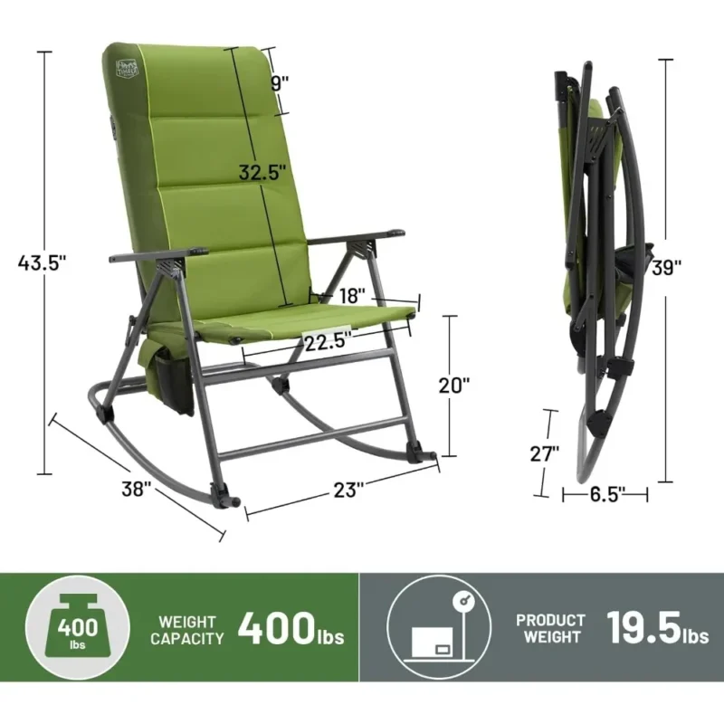 folding camping rocking chair