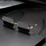 rimless sunglasses