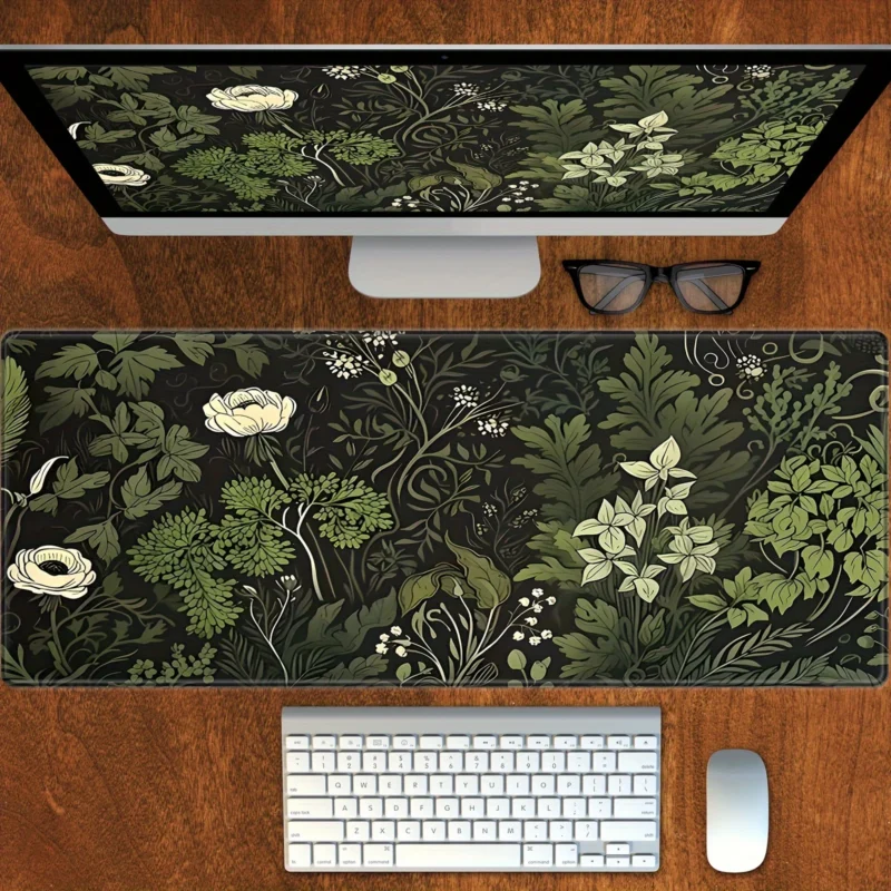 green desk mat