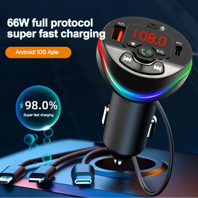 fm radio with bluetooth transmitter