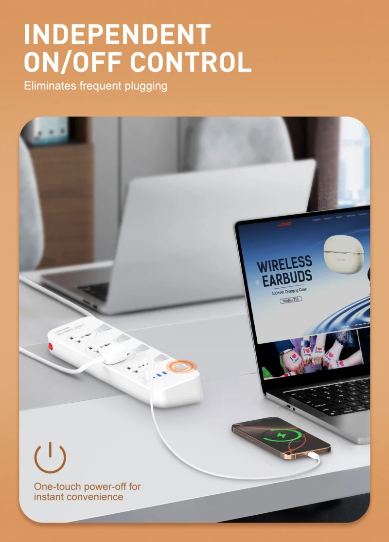 switched power strip