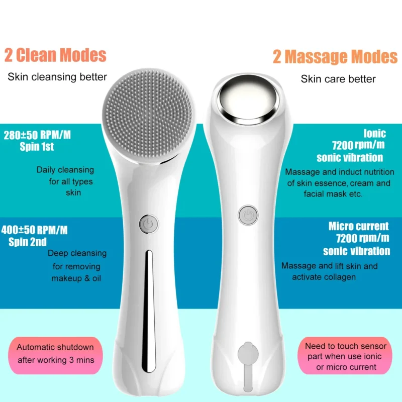 facial cleansing brush silicone