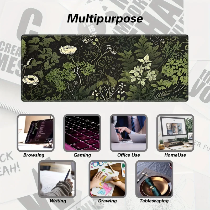 green desk mat
