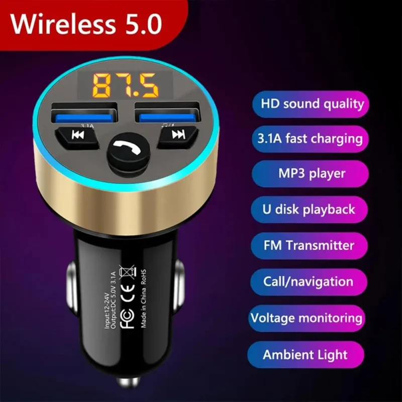 fm mini transmitter bluetooth