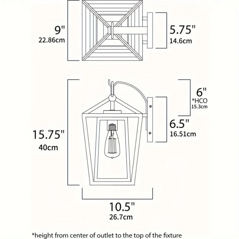 outdoor wall lantern black