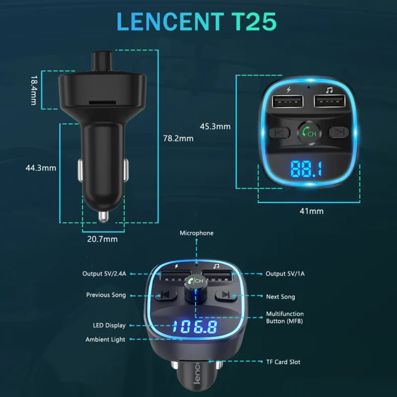 fm transmitter bluetooth car