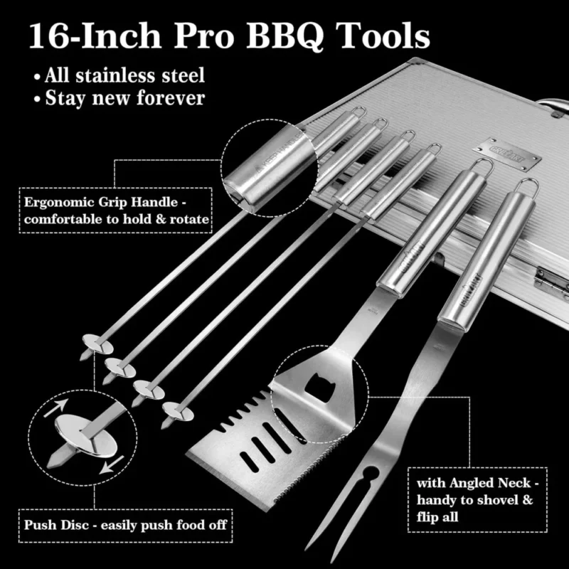 bbq tool set in case
