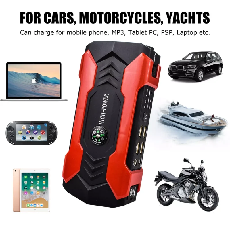 battery charger to jump start car