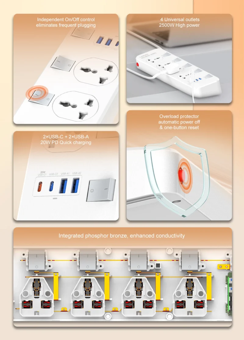 switched power strip