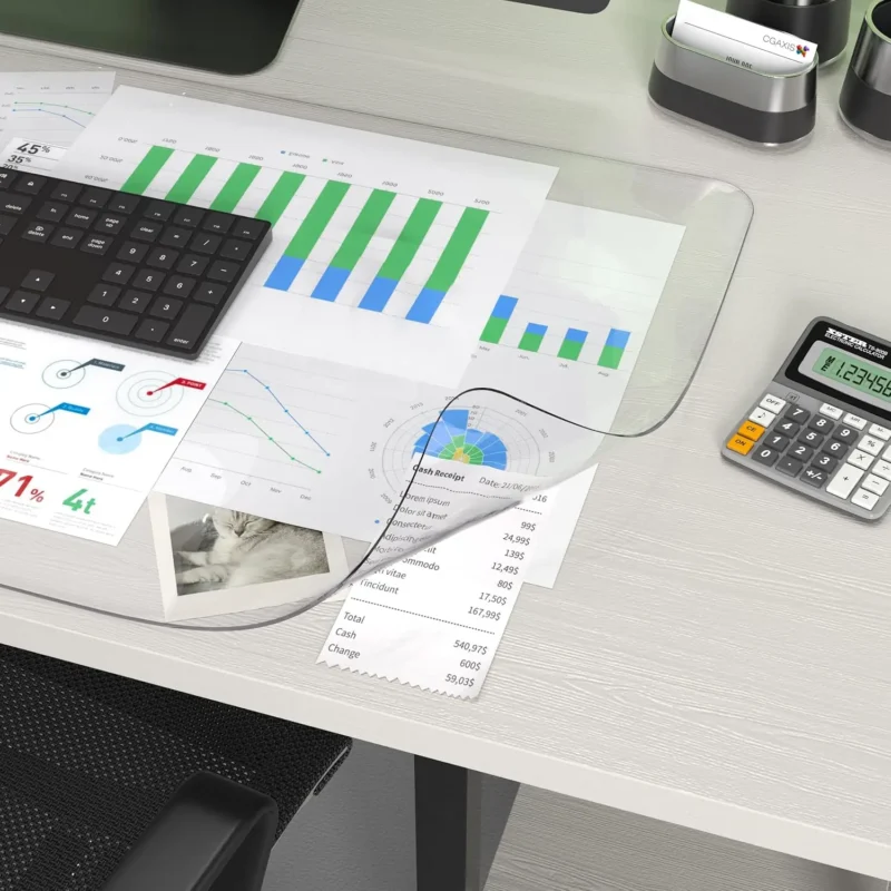 clear desk mat
