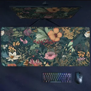 floral desk mat